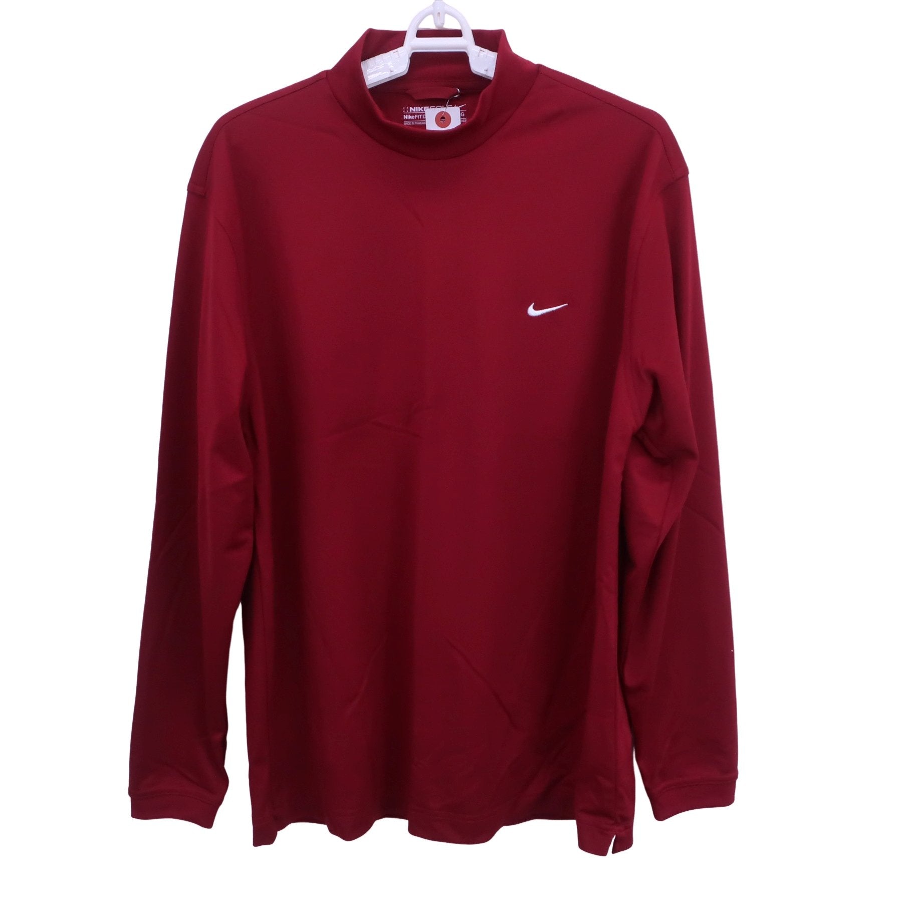 NIKE GOLF(ナイキゴルフ) 長袖モックネックシャツ ワインレッド メンズ LGG A