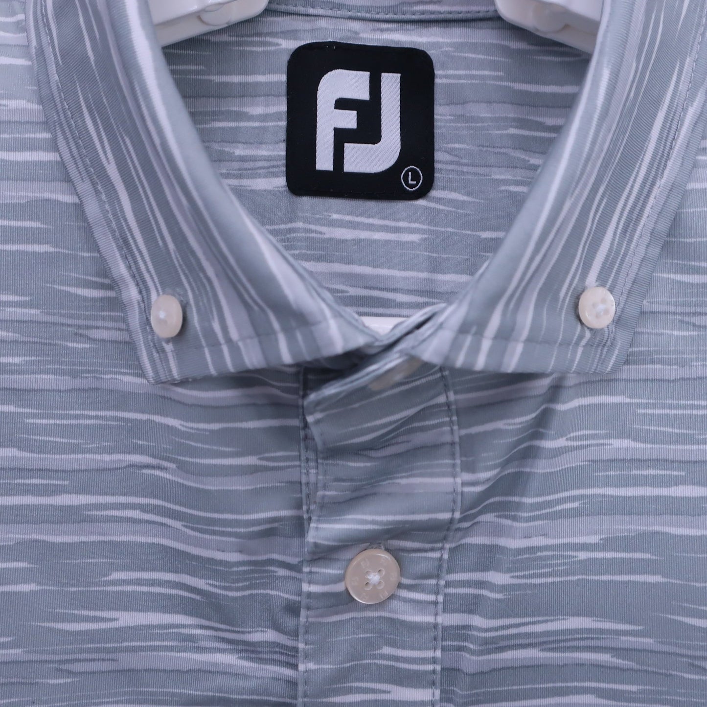 FOOTJOY(フットジョイ) ポロシャツ グレー総柄 メンズ L A