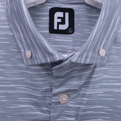 FOOTJOY(フットジョイ) ポロシャツ グレー総柄 メンズ L A