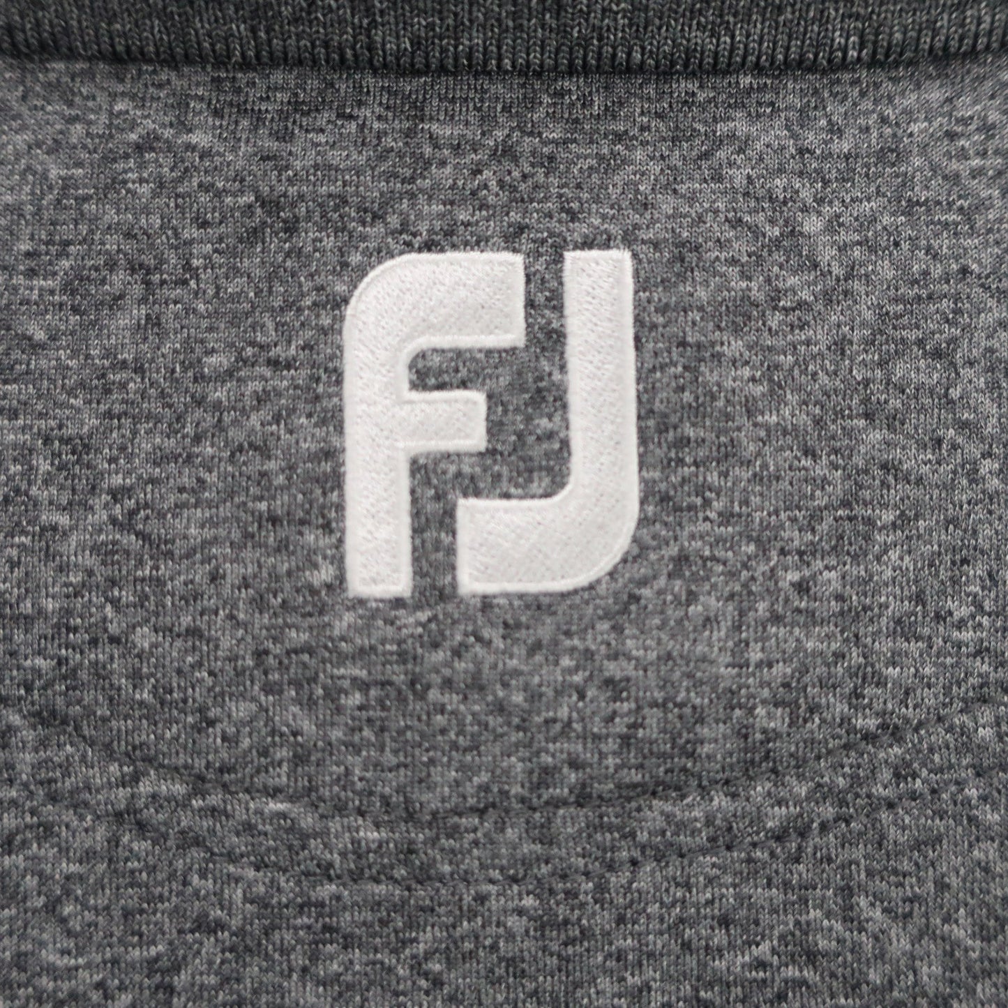 FOOTJOY(フットジョイ) 長袖ポロシャツ グレー白黒 メンズ L A