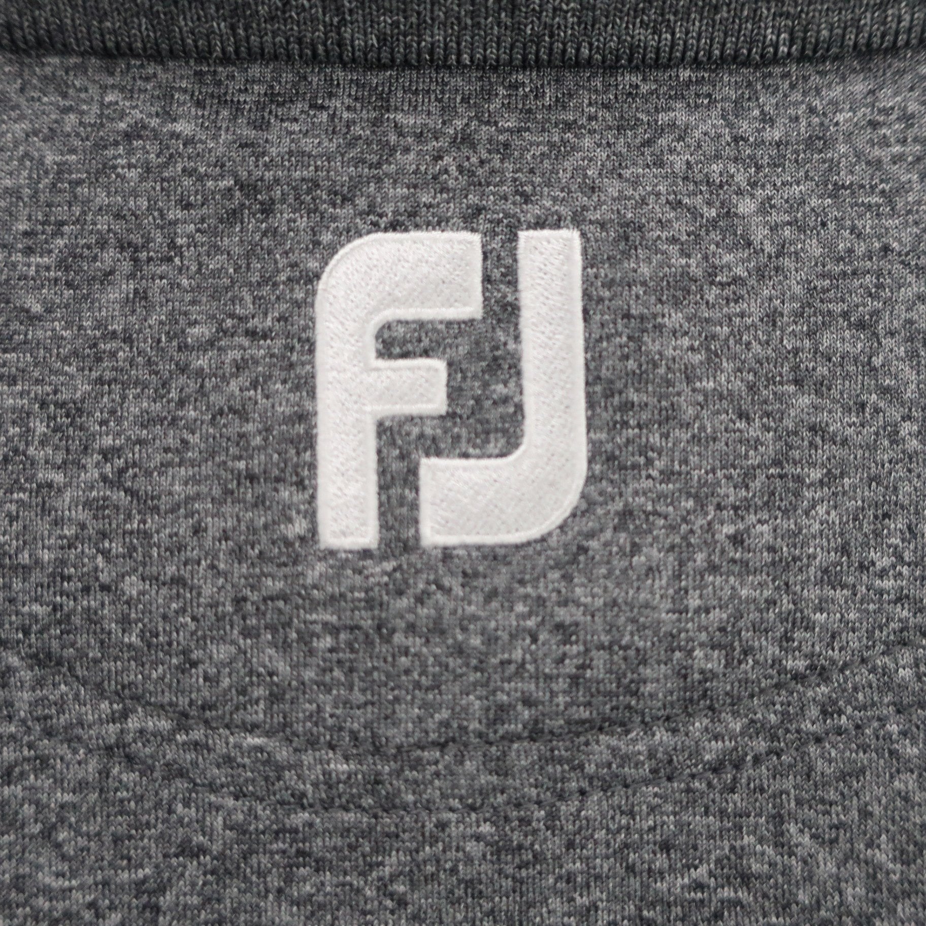 FOOTJOY(フットジョイ) 長袖ポロシャツ グレー白黒 メンズ L A