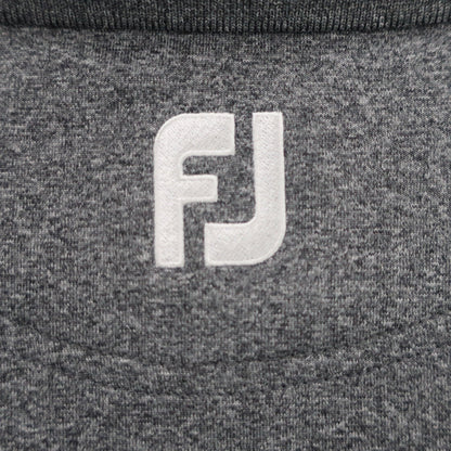 FOOTJOY(フットジョイ) 長袖ポロシャツ グレー白黒 メンズ L A