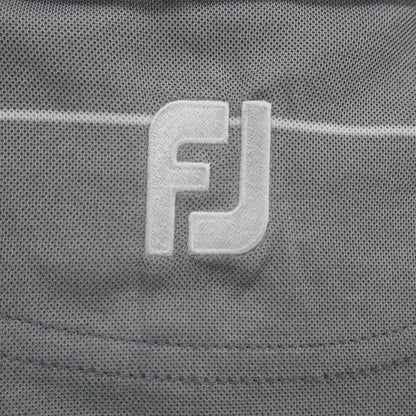 FOOTJOY(フットジョイ) ポロシャツ グレー白ボーダー メンズ L A
