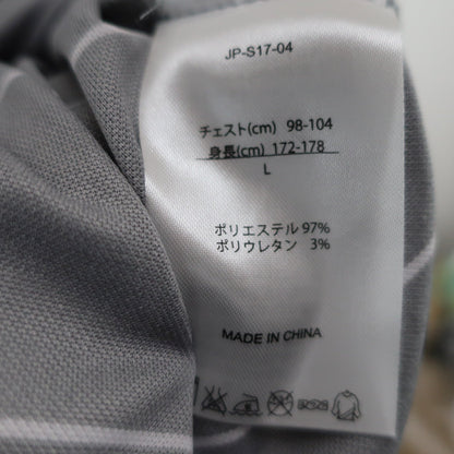 FOOTJOY(フットジョイ) ポロシャツ グレー白ボーダー メンズ L A