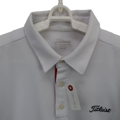 Titleist(タイトリスト) ポロシャツ 白 メンズ L B