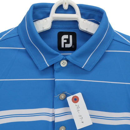 FOOTJOY(フットジョイ) ポロシャツ 青白ボーダー メンズ L A