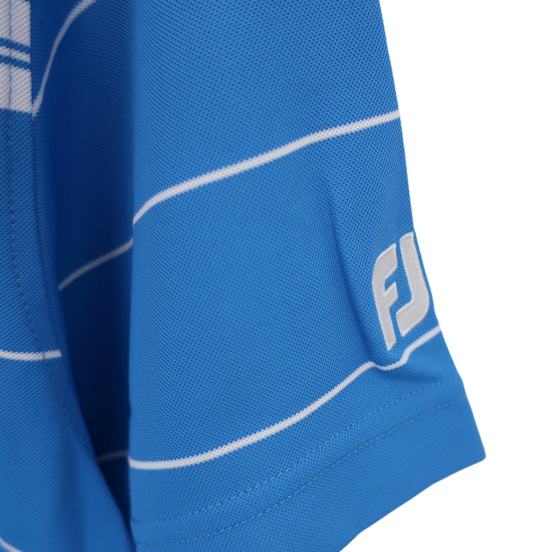 FOOTJOY(フットジョイ) ポロシャツ 青白ボーダー メンズ L A