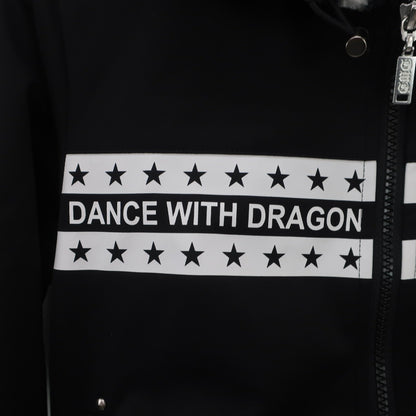 Dance With Dragon(ダンスウィズドラゴン) フルジップパーカー 黒白 レディース 2 D2-352110 A