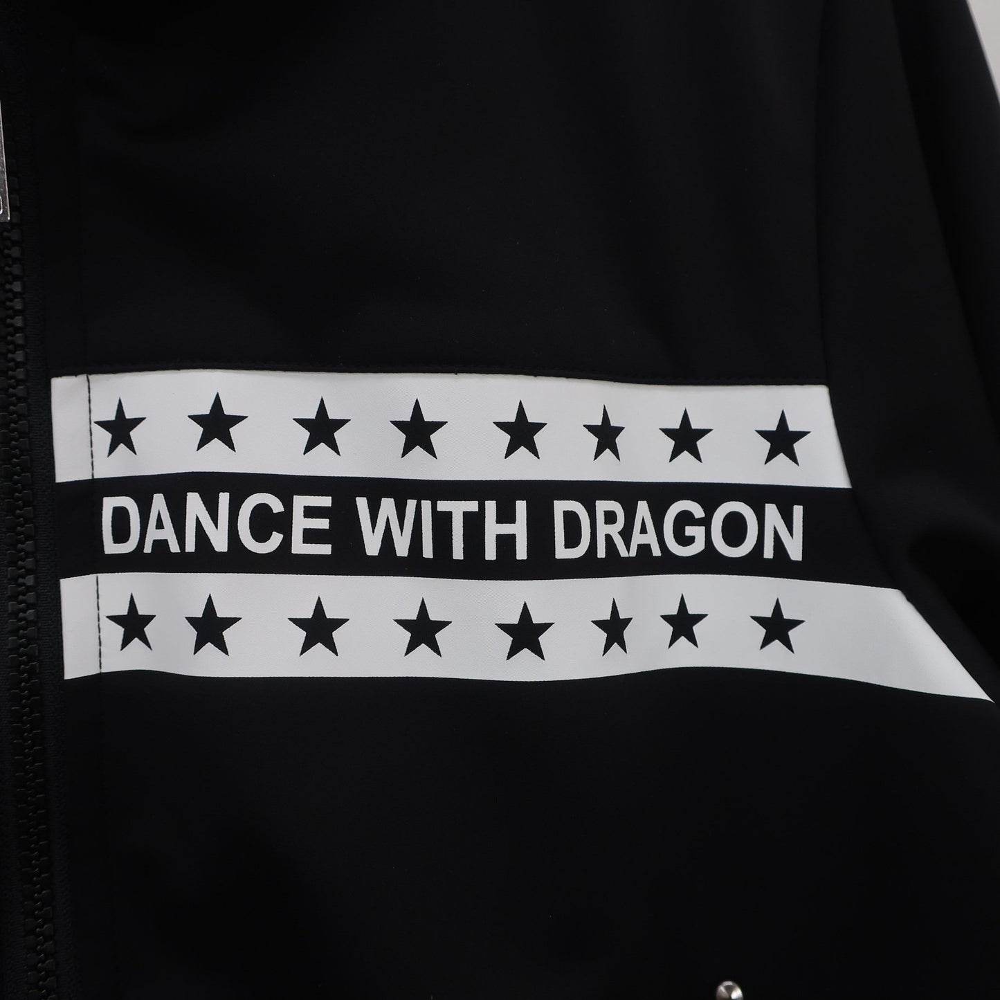 Dance With Dragon(ダンスウィズドラゴン) フルジップパーカー 黒白 レディース 2 D2-352110 A