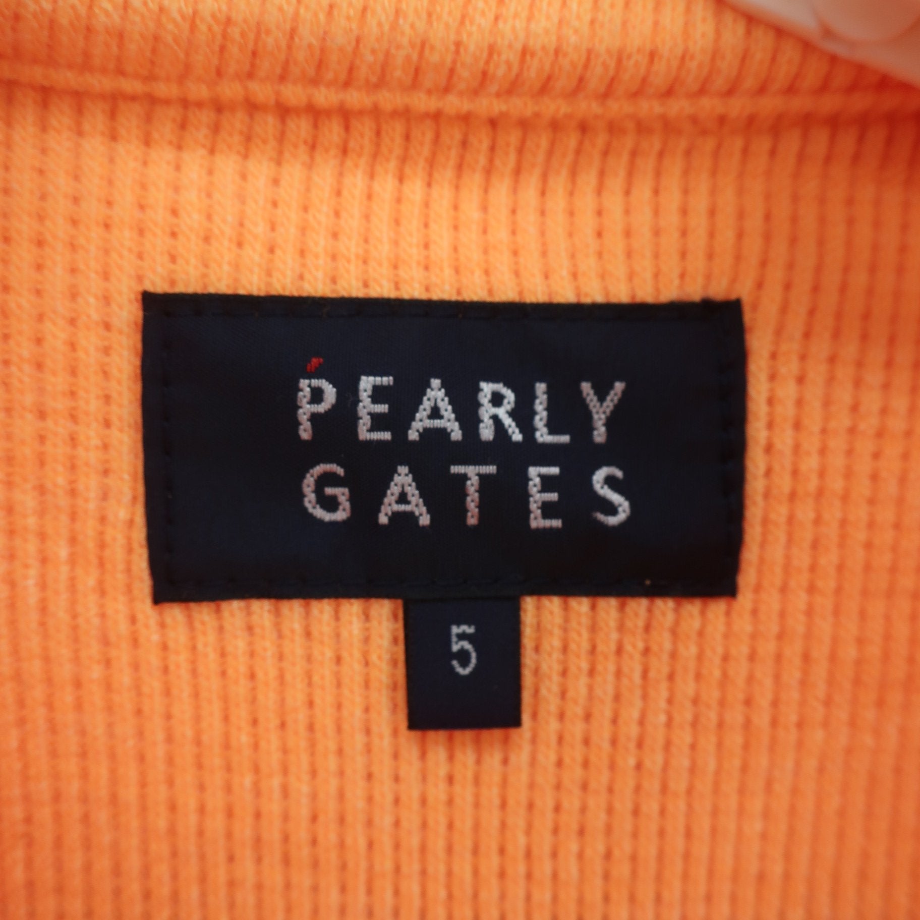 PEARLY GATES(パーリーゲイツ) 長袖ポロシャツ オレンジ メンズ 5 053-5161001 A