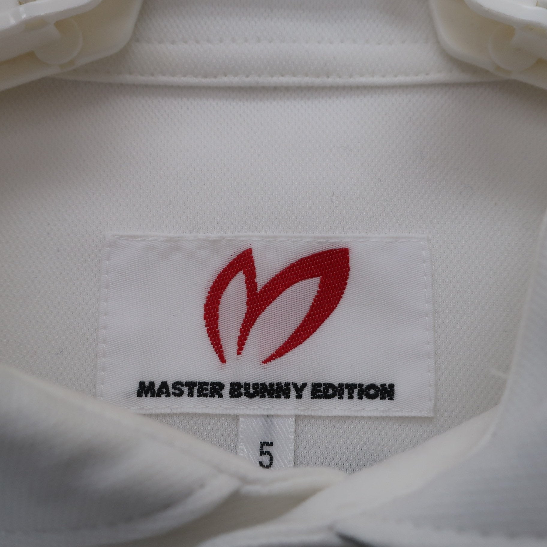 MASTER BUNNY EDITION(マスターバニーエディション) 長袖ポロシャツ 白 メンズ 5 758-0261901 A