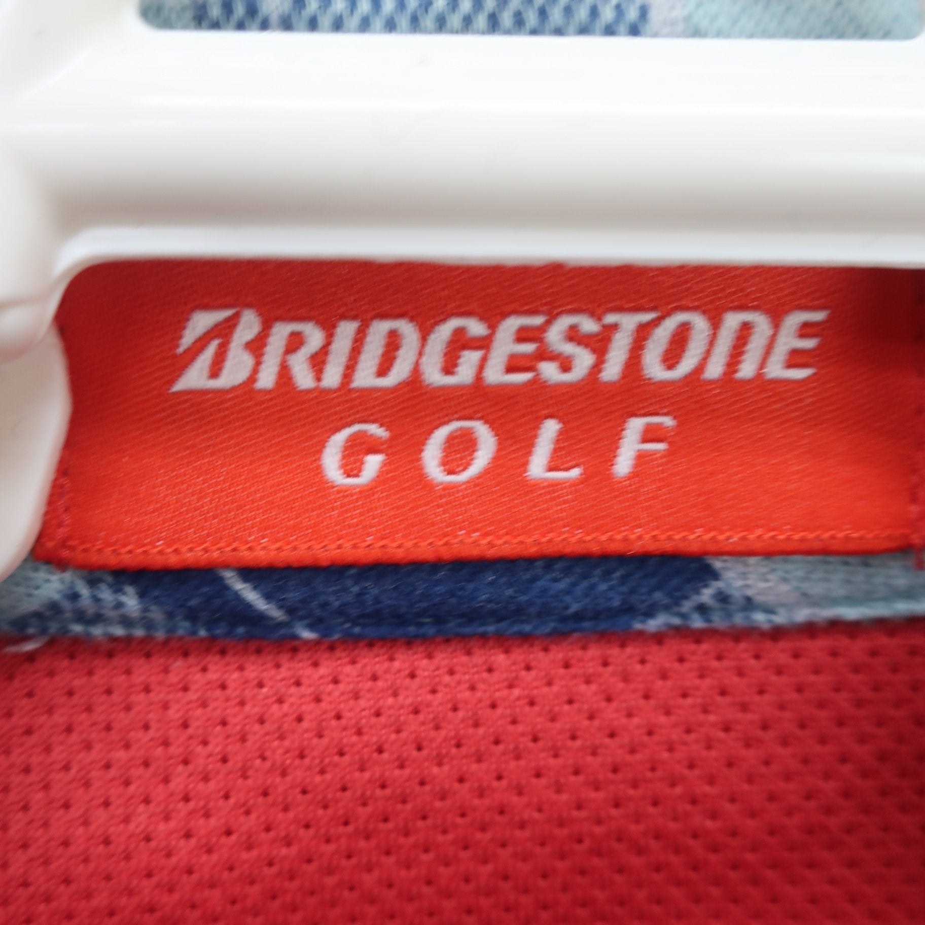 BRIDGESTONE GOLF(ブリヂストンゴルフ) 長袖ポロシャツ 青チェック メンズ M A