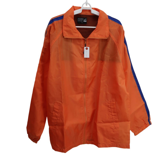 NATURAL CLOTHES ナイロンコーチジャケット オレンジ メンズ L A