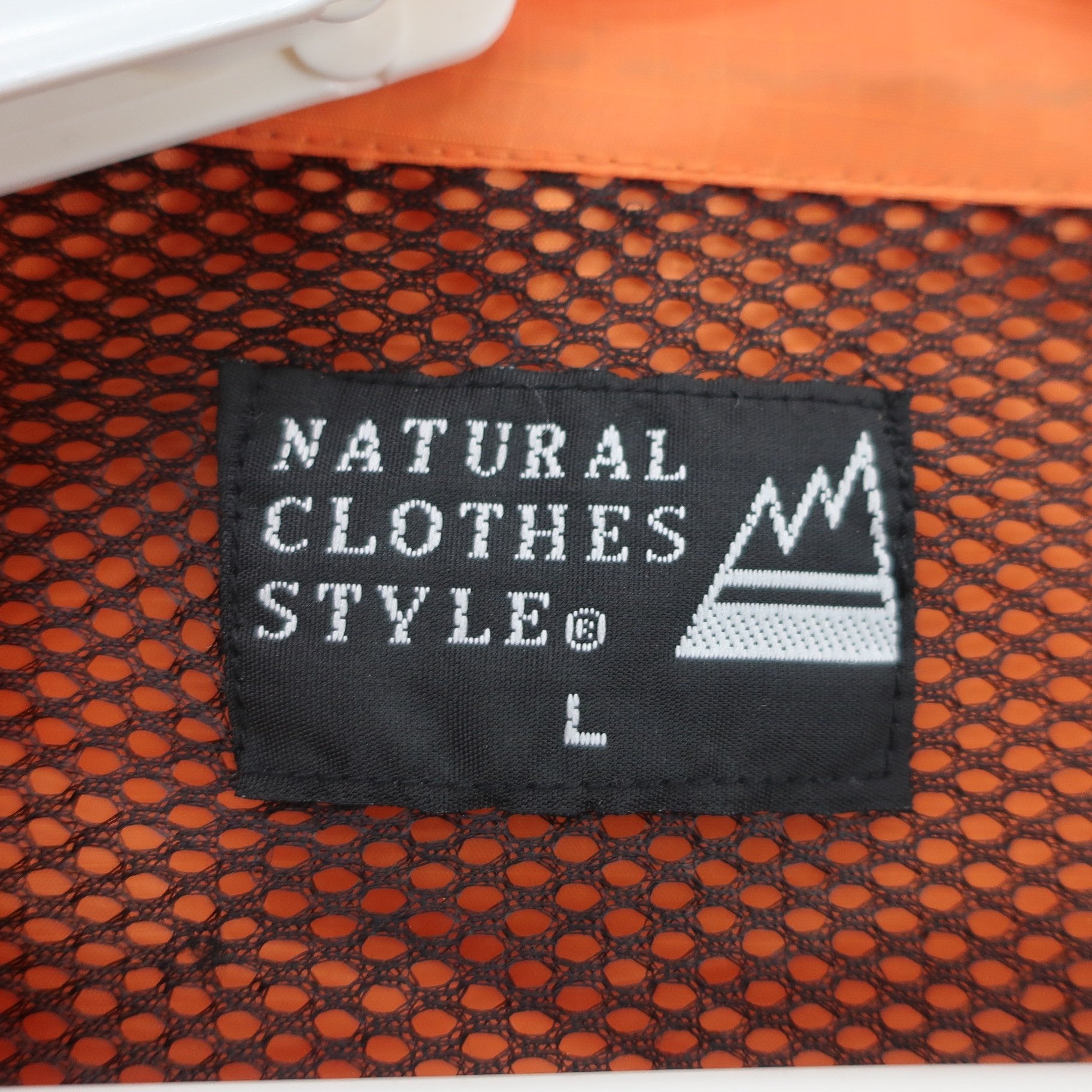 NATURAL CLOTHES ナイロンコーチジャケット オレンジ メンズ L A