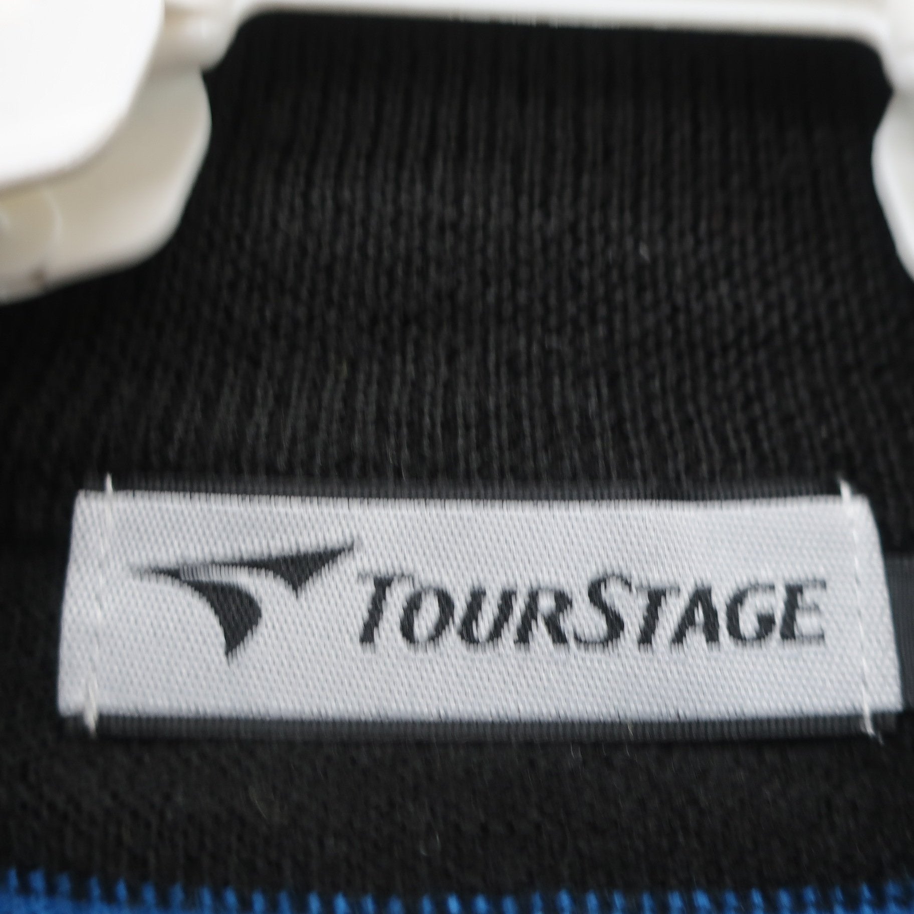 TOURSTAGE(ツアーステージ) ハーフジップセーター 黒白青系ボーダー メンズ M A
