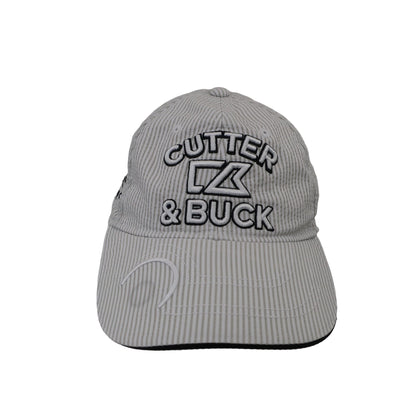 CUTTER&BUCK(カッター＆バック) キャップ 白グレーストライプ メンズ フリーサイズ A