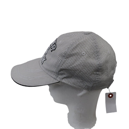 CUTTER&BUCK(カッター＆バック) キャップ 白グレーストライプ メンズ フリーサイズ A