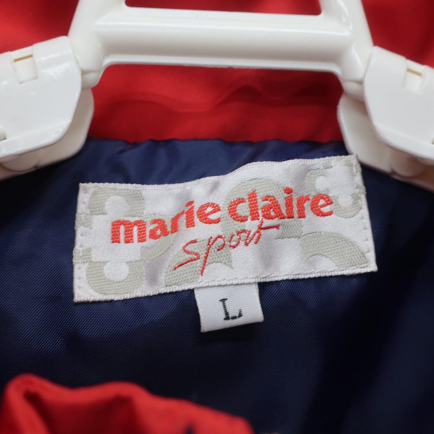 marie claire sport(マリ・クレール・スポーツ) フルジップナイロンジャケット 青 レディース L A