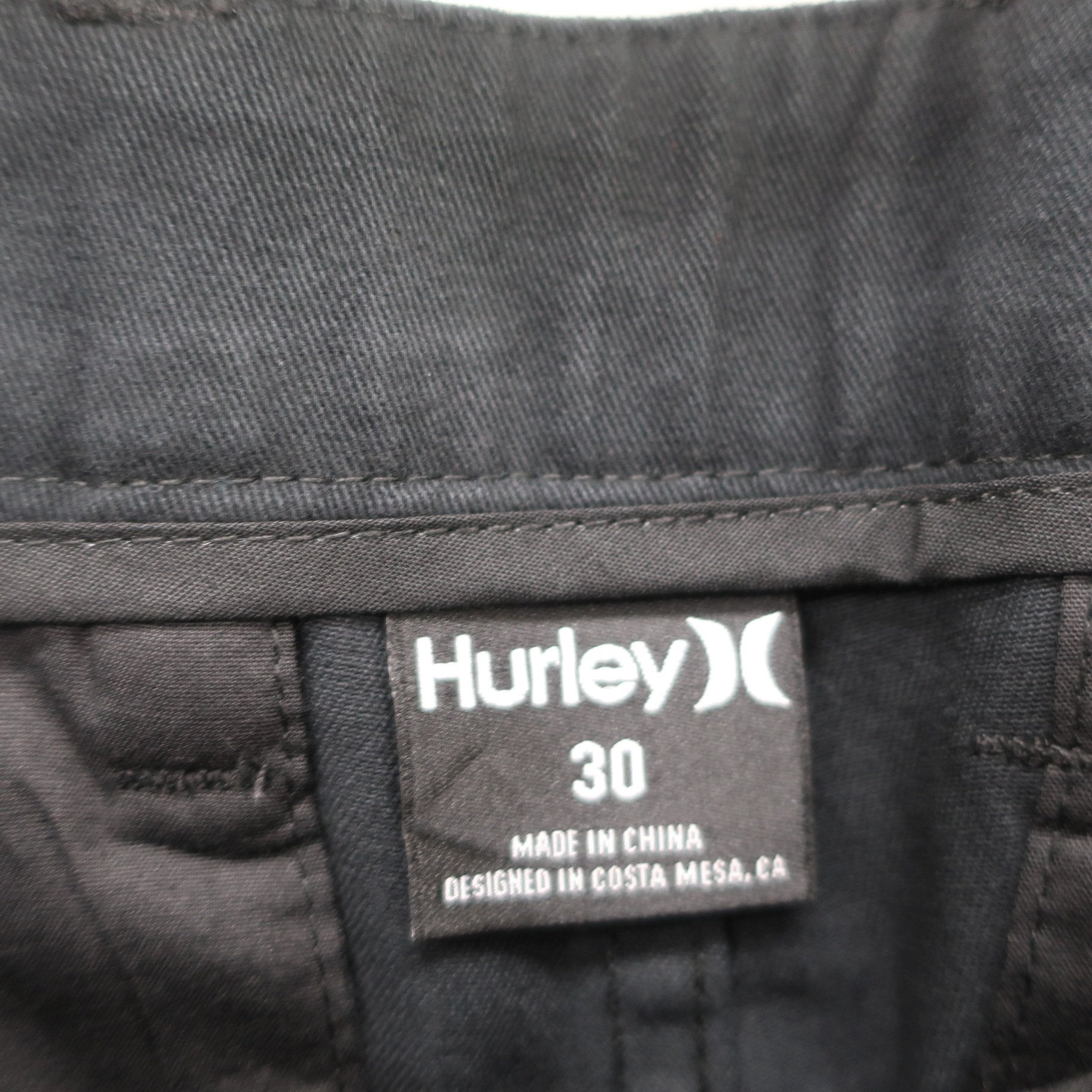 Hurley パンツ 黒 メンズ 30 N