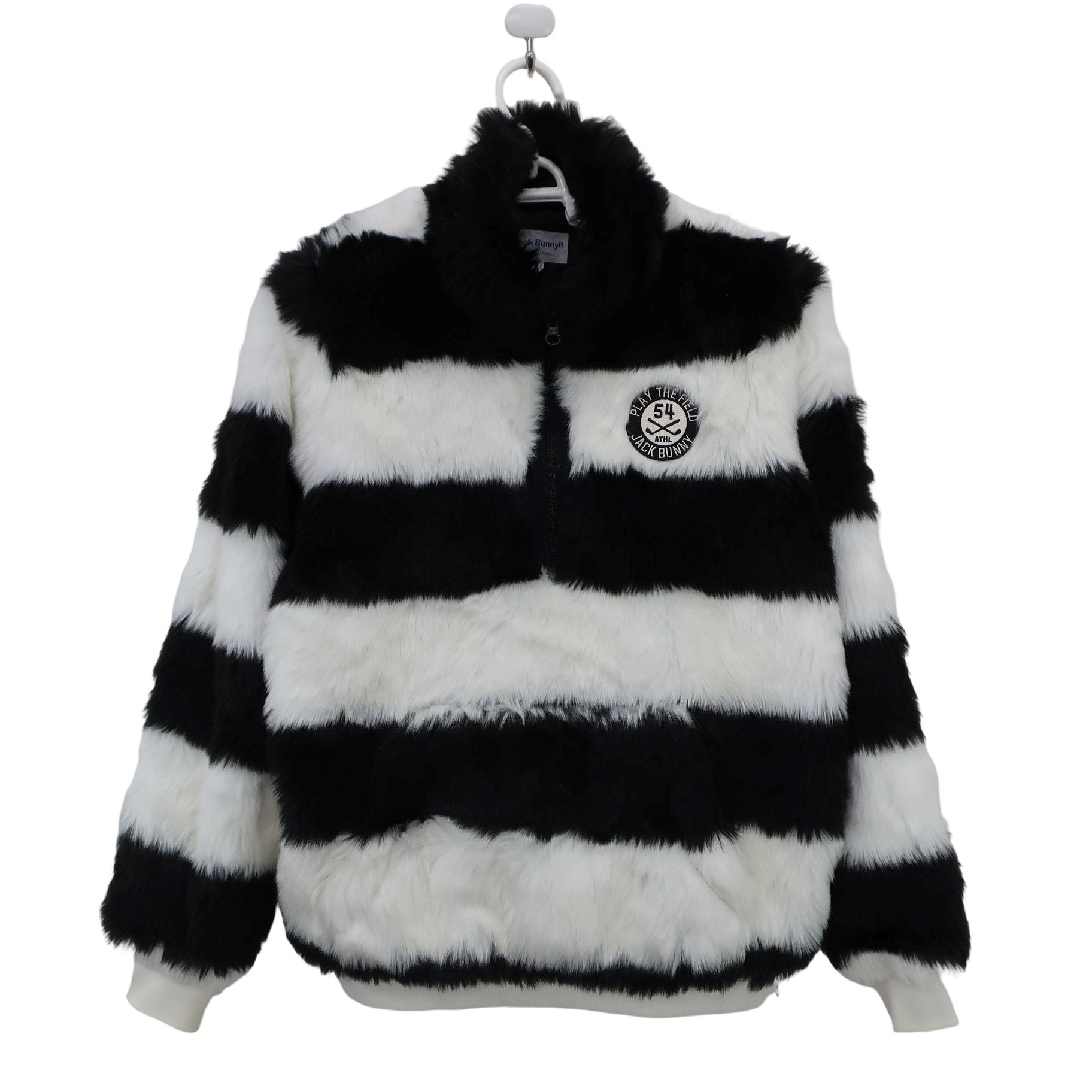 Jack Bunny(ジャックバニー) ボアジャケット&スカート セットアップ 白黒 レディース 1 263-8220114 / 263-8234116 A