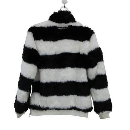 Jack Bunny(ジャックバニー) ボアジャケット&スカート セットアップ 白黒 レディース 1 263-8220114 / 263-8234116 A
