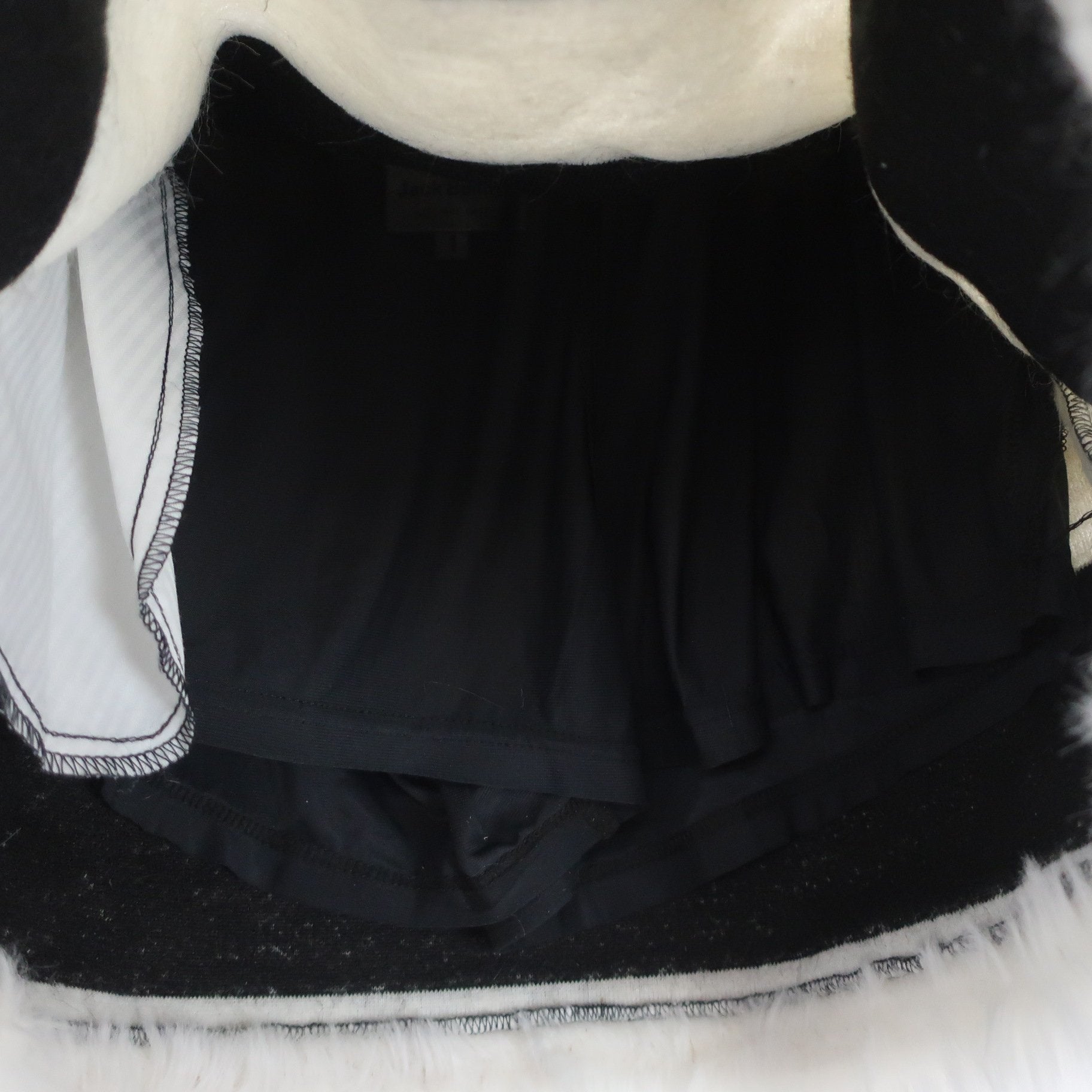 Jack Bunny(ジャックバニー) ボアジャケット&スカート セットアップ 白黒 レディース 1 263-8220114 / 263-8234116 A