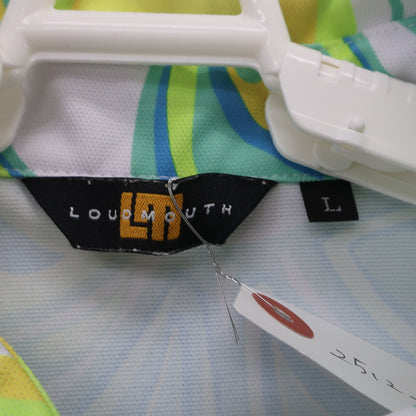 LOUDMOUTH(ラウドマウス) ポロシャツ 白青緑系 レディース L A