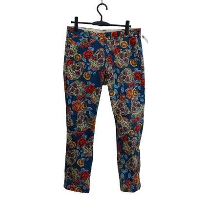LOUDMOUTH(ラウドマウス) パンツ 青系総柄 レディース L A