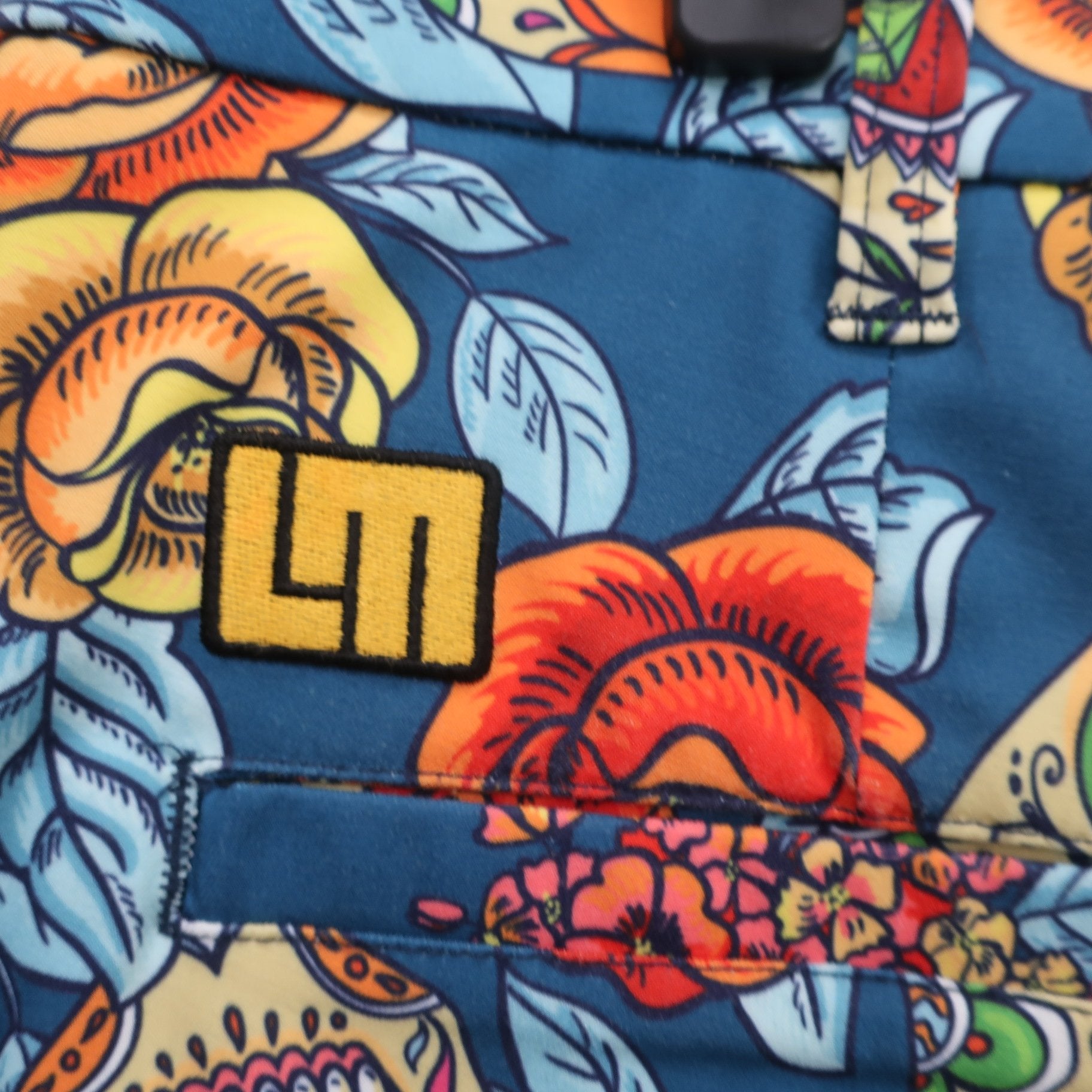 LOUDMOUTH(ラウドマウス) パンツ 青系総柄 レディース L A