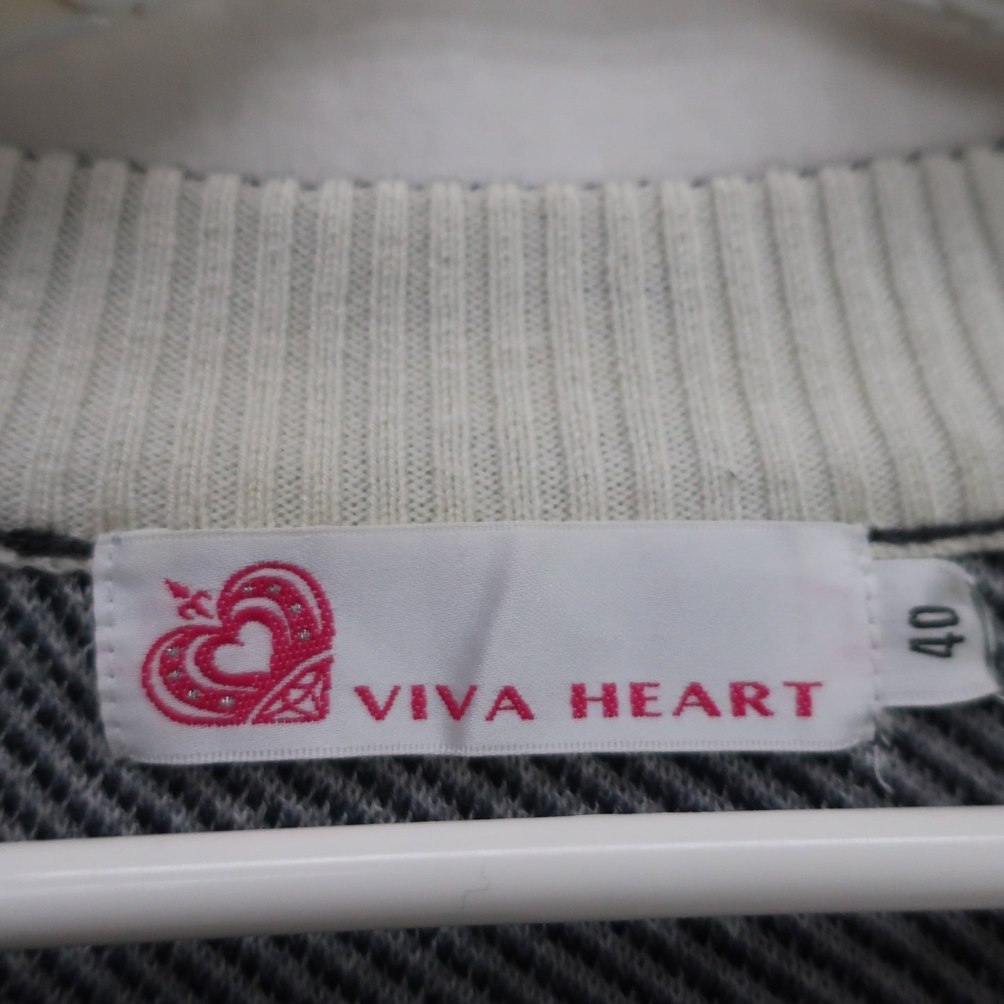 VIVA HEART(ビバハート) セーター グレー総柄 レディース 40 A