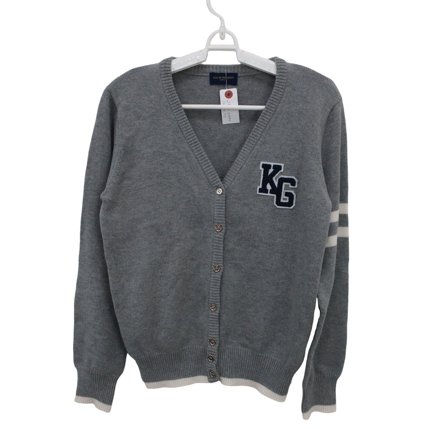 KISS ON THE GREEN(キスオンザグリーン) ニットカーディガン&スカート セットアップ グレー レディース 3 A
