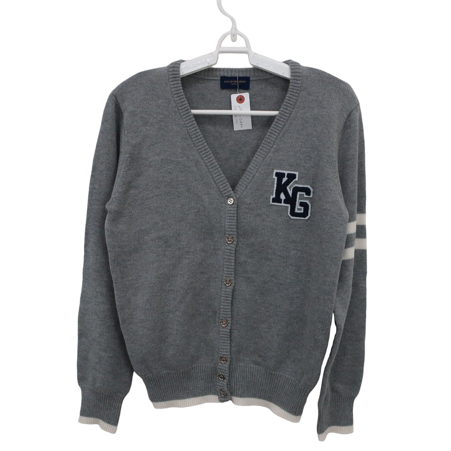 KISS ON THE GREEN(キスオンザグリーン) ニットカーディガン&スカート セットアップ グレー レディース 3 A