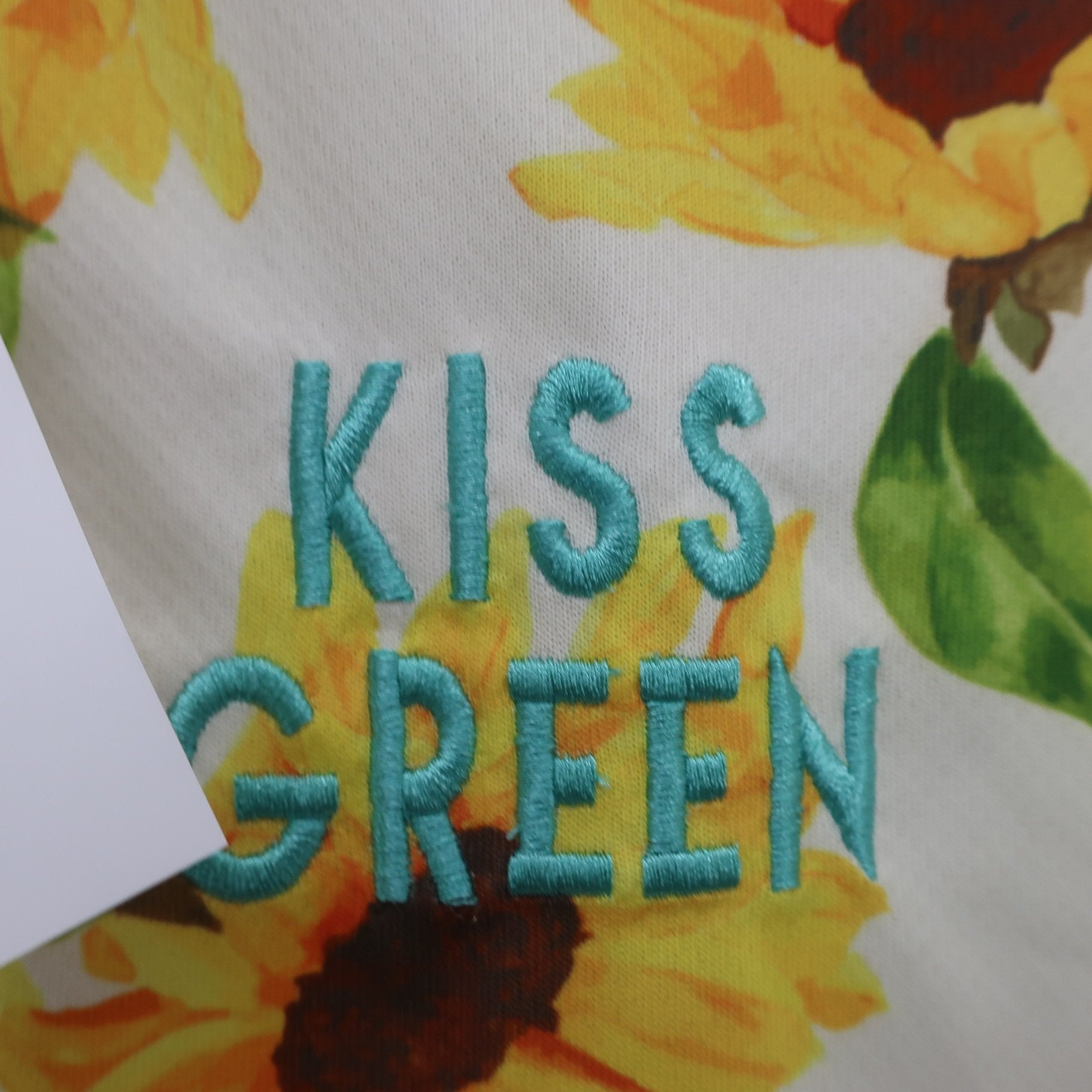 KISS ON THE GREEN(キスオンザグリーン) ポロシャツ ひまわり柄 レディース 2 A