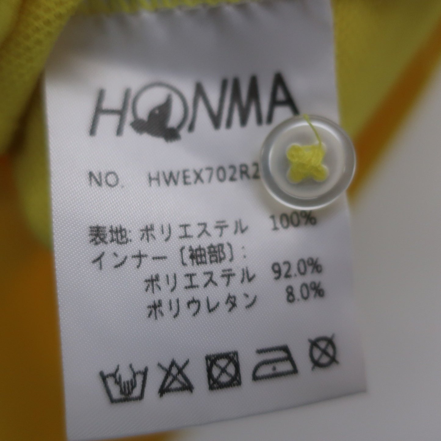 HONMA GOLF(本間ゴルフ) ポロシャツ 黄色 レディース M A