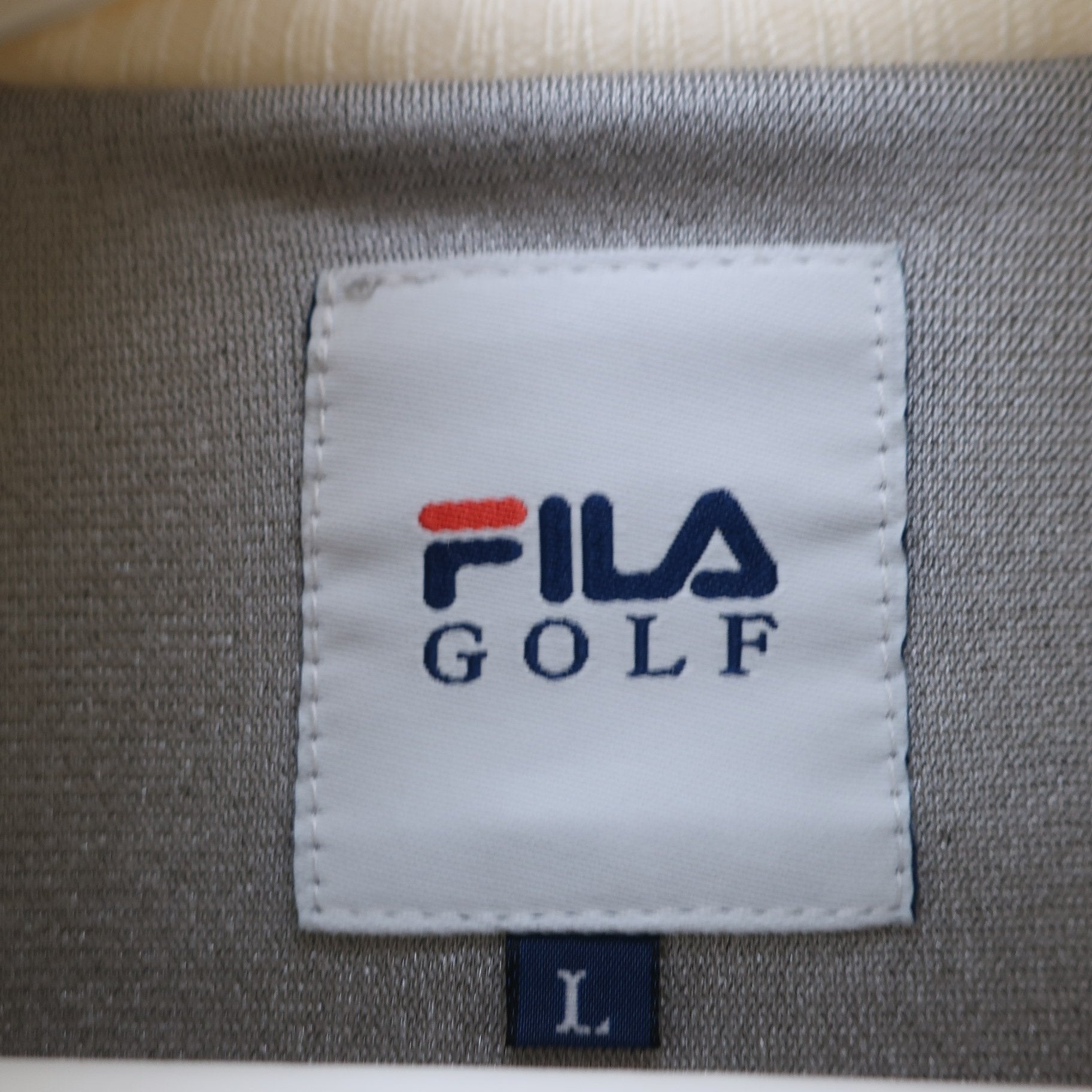 FILA GOLF(フィラゴルフ) フルジップセーター 白 メンズ L A