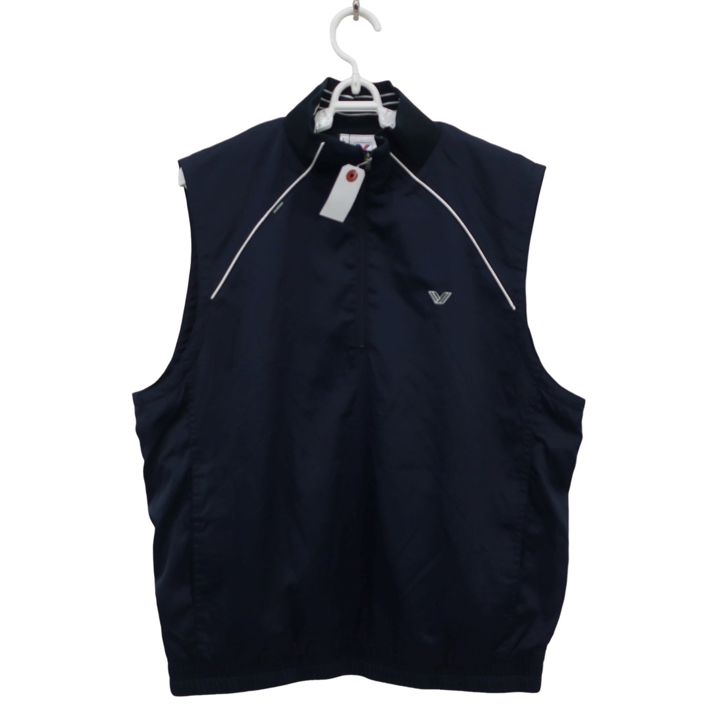 PHENIX GOLF フルジップナイロンベスト ネイビー メンズ L A