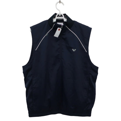 PHENIX GOLF フルジップナイロンベスト ネイビー メンズ L A