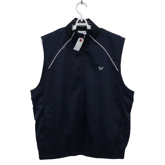 PHENIX GOLF フルジップナイロンベスト ネイビー メンズ L A