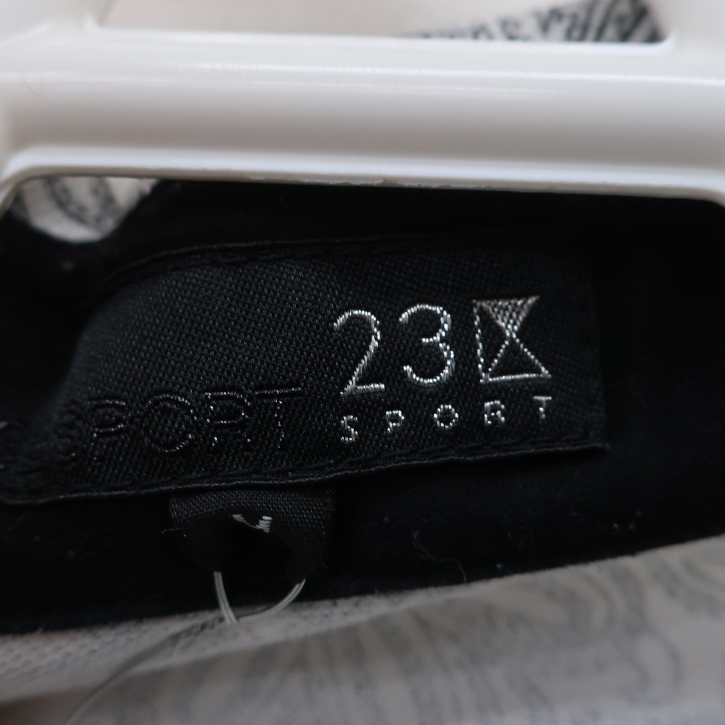 23区 SPORT(23区スポーツ) ポロシャツ 白黒ペイズリー柄 メンズ M A
