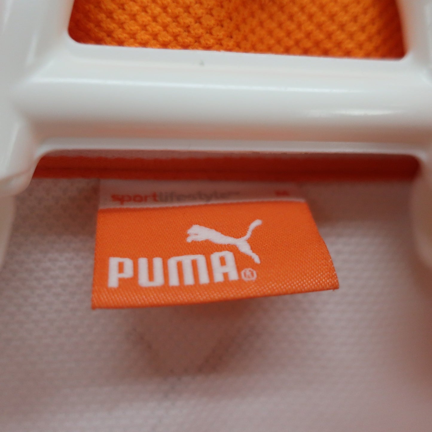PUMA GOLF(プーマゴルフ) ポロシャツ 白オレンジ レディース M A