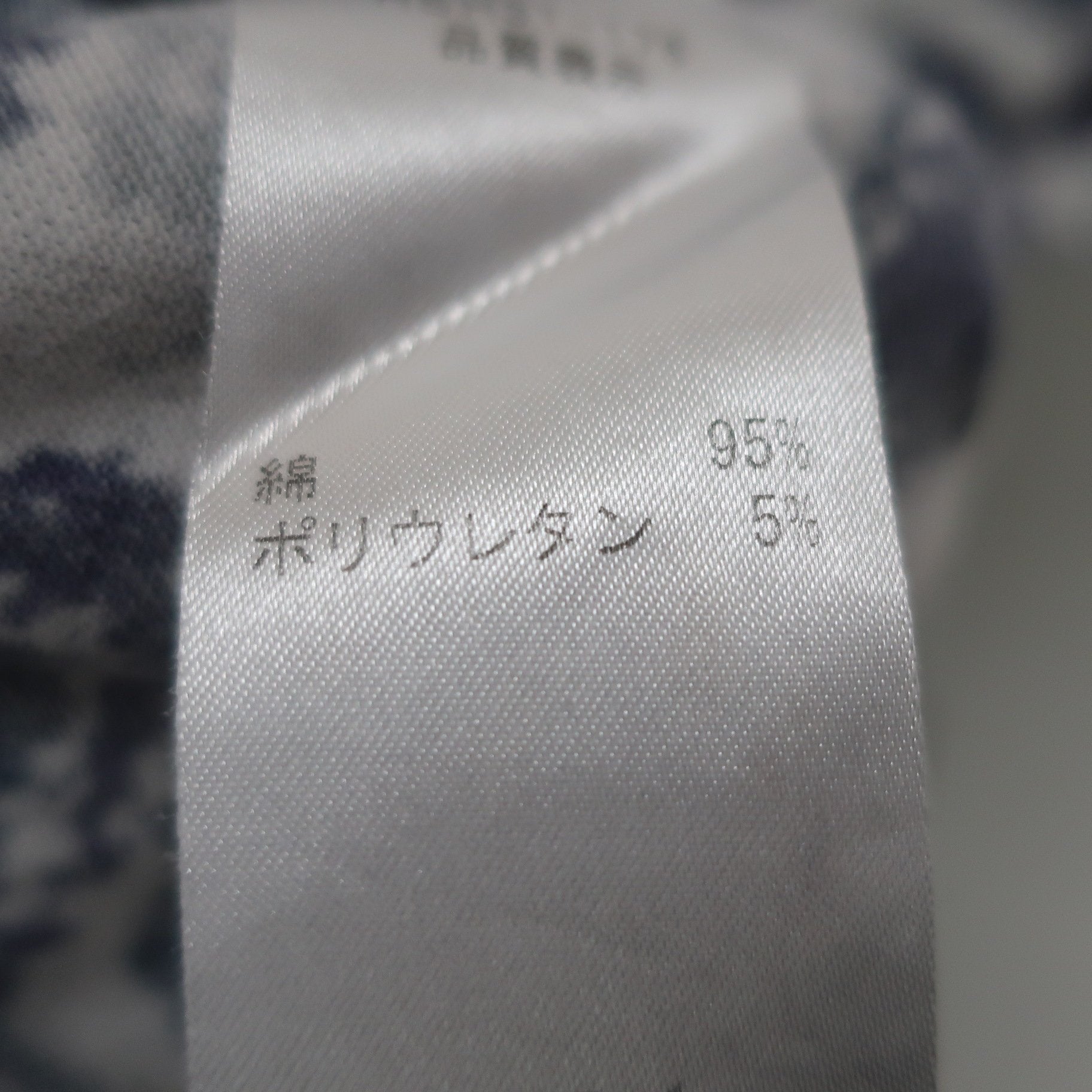 ZOY(ゾーイ) ポロシャツ 白青系総柄 メンズ 1 A