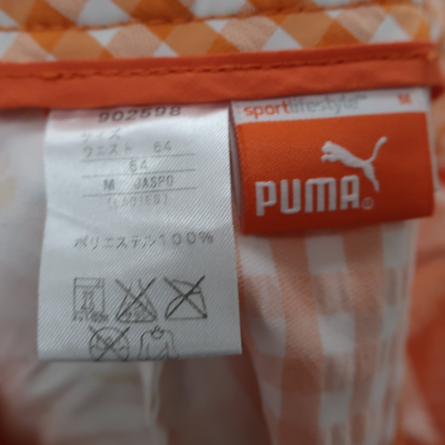 PUMA GOLF(プーマゴルフ) スカート オレンジチェック レディース 64 A