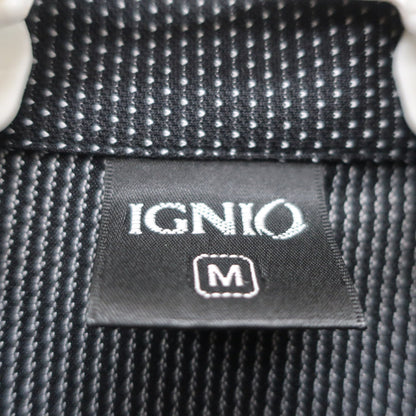 IGNIO(イグニオ) ポロシャツ 黒白ドット柄 メンズ M A