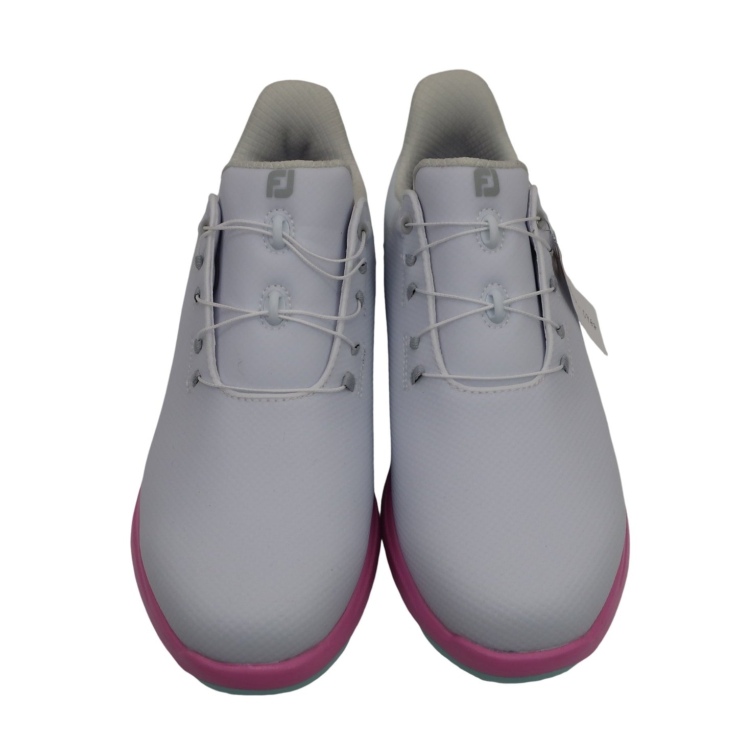 FOOTJOY(フットジョイ) ダイヤル式スパイクレスゴルフシューズ 白ピンク紫 レディース 24.0cm 90573J S