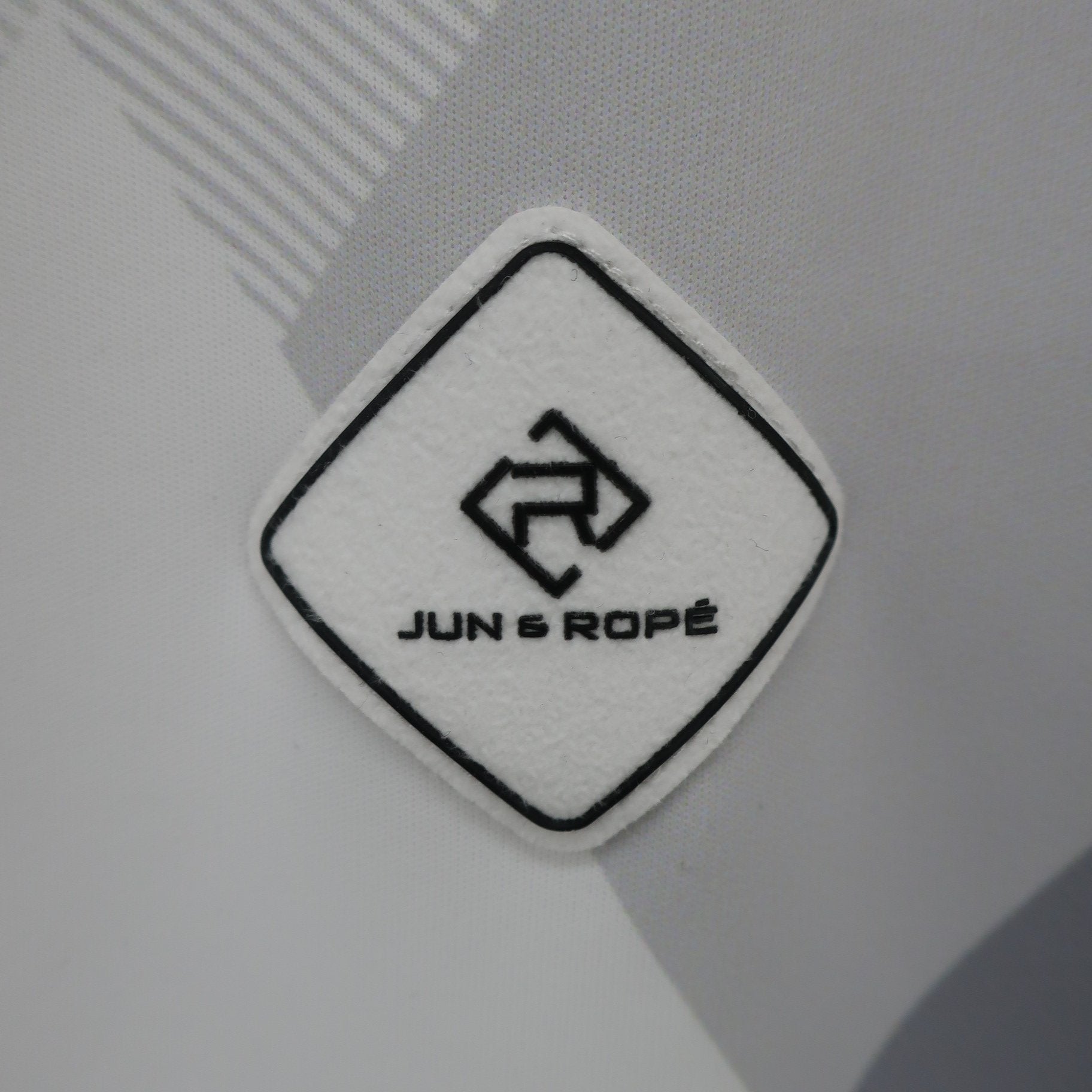 Jun and Rope(ジュン アンド ロペ) ポロシャツ 白グレー系総柄 レディース L C