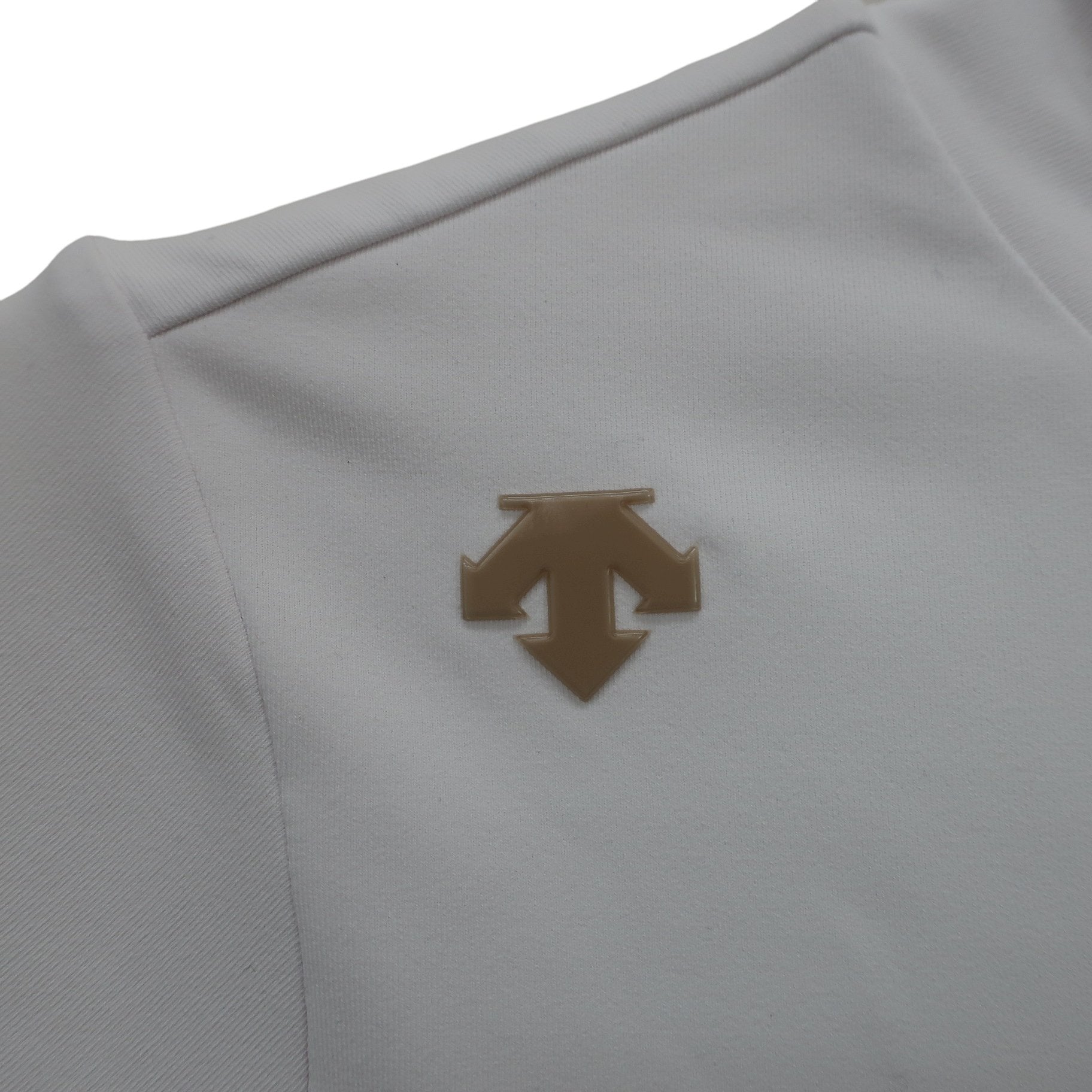 DESCENTE(デサント) 半袖モックネックシャツ 白 レディース M A
