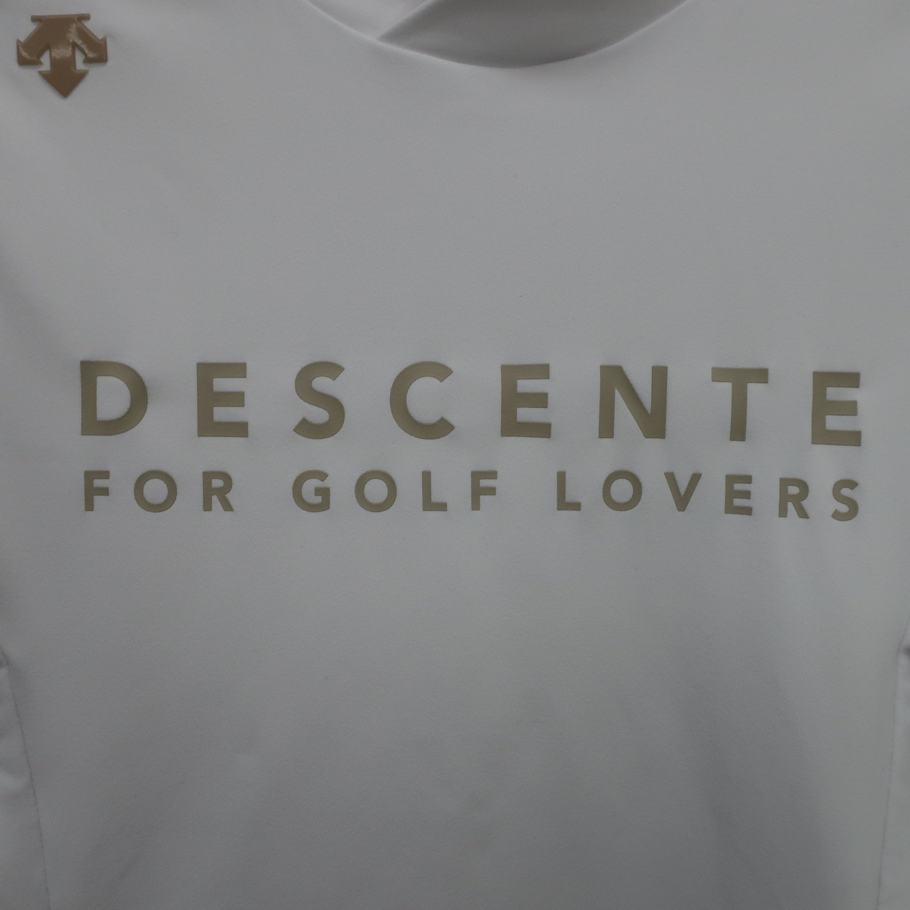 DESCENTE(デサント) 半袖モックネックシャツ 白 レディース M A