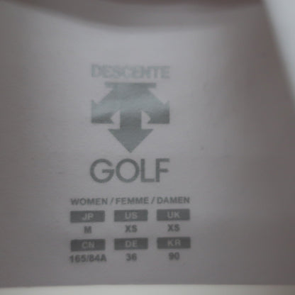 DESCENTE(デサント) 半袖モックネックシャツ 白 レディース M A