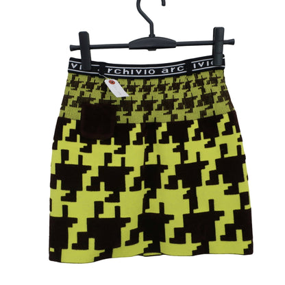 archivio(アルチビオ) スカート イエロー×ブラウン レディース 36 A916941 A