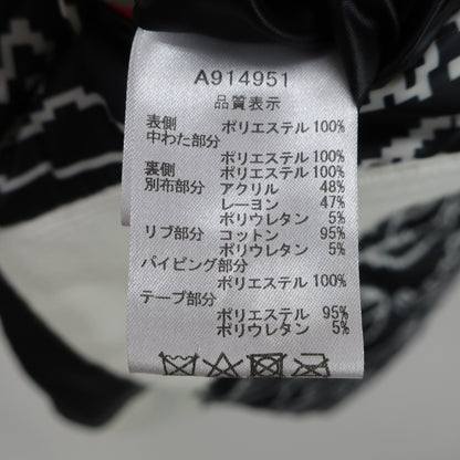 archivio(アルチビオ) リバーシブルナイロンベスト 黒白総柄 レディース 36 A914951 A